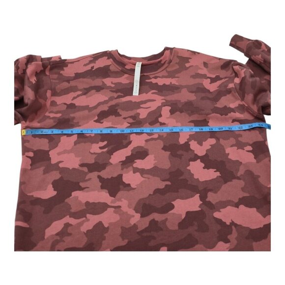 Lululemon Sweater Women 6 Perfectly Oversized Crew Camouflage Athleisure Gym - Picture 4 of 6